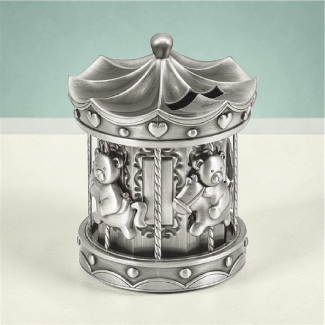 Deluxe Baby Carousel Coin Bank