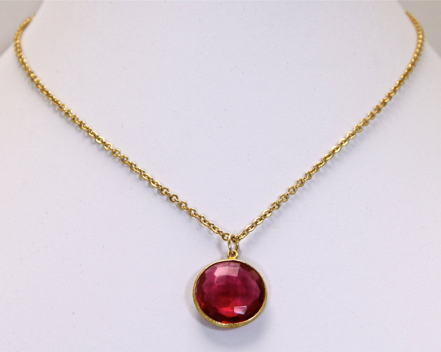 Red hydro Quartz Necklace
