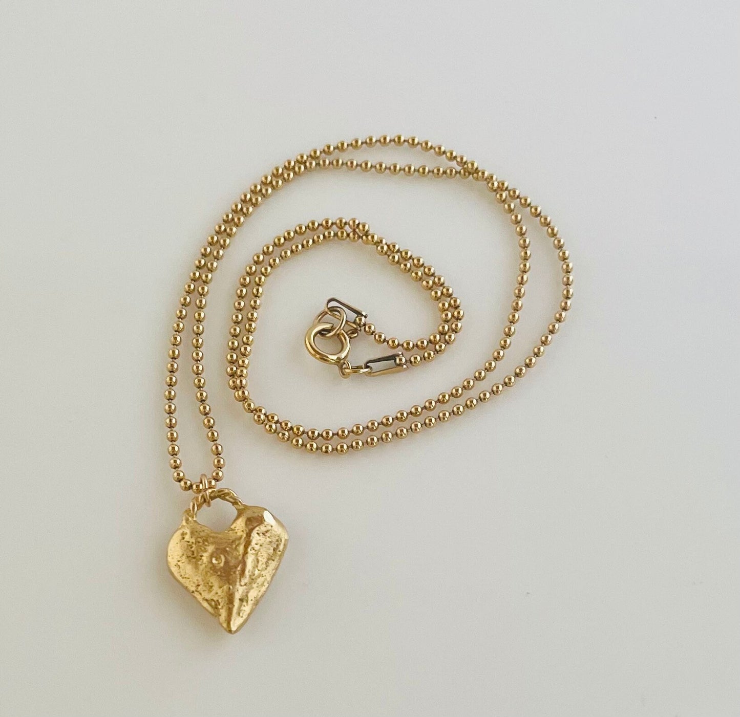 Gold heart necklace