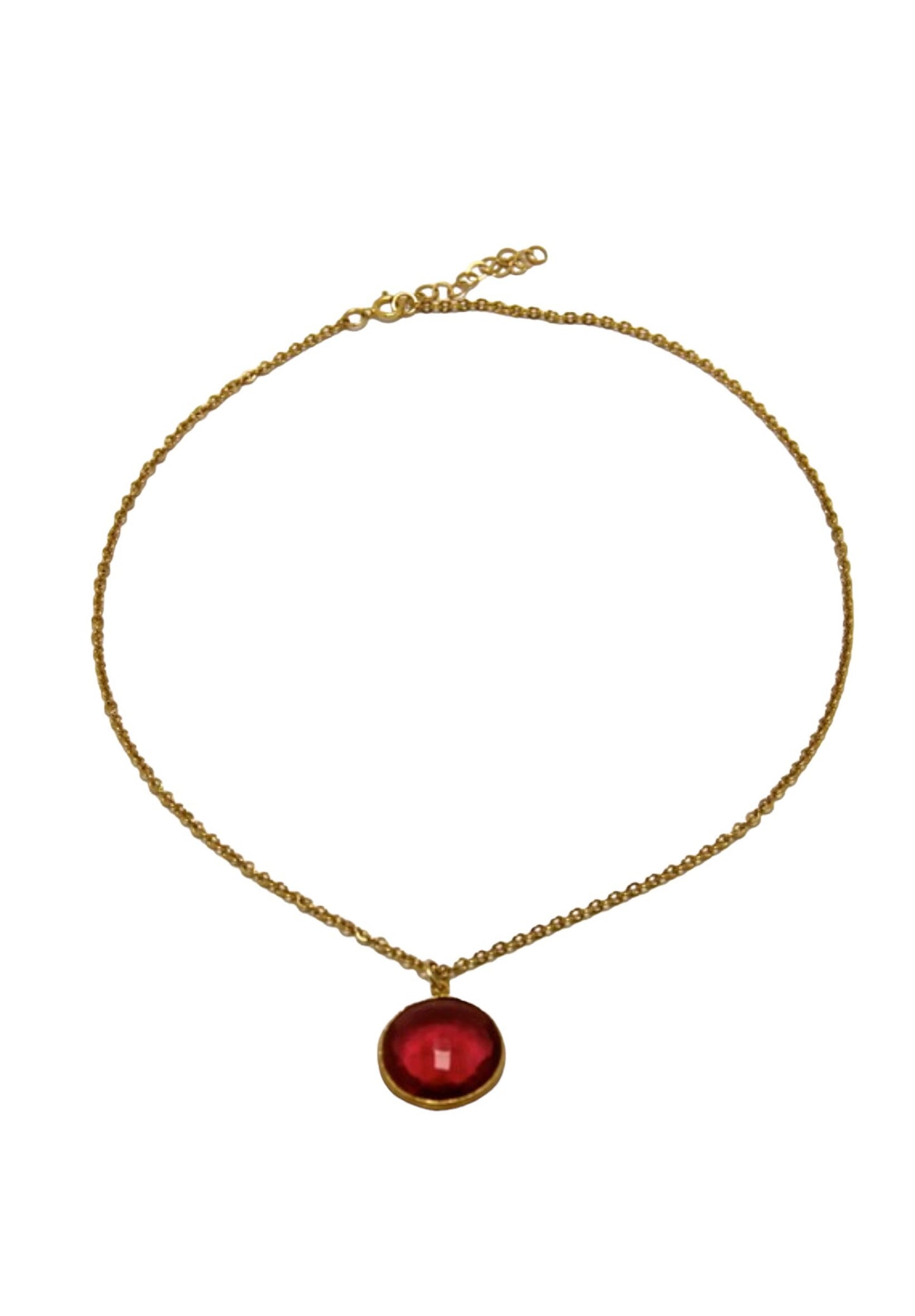 Red hydro Quartz Necklace