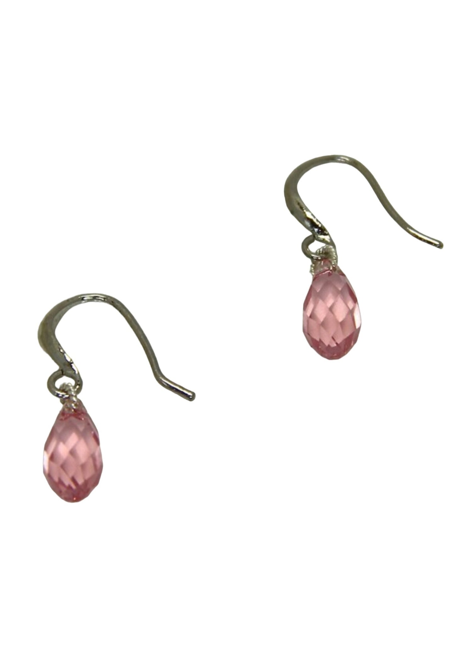 Pink Topaz Swarovski Earrings