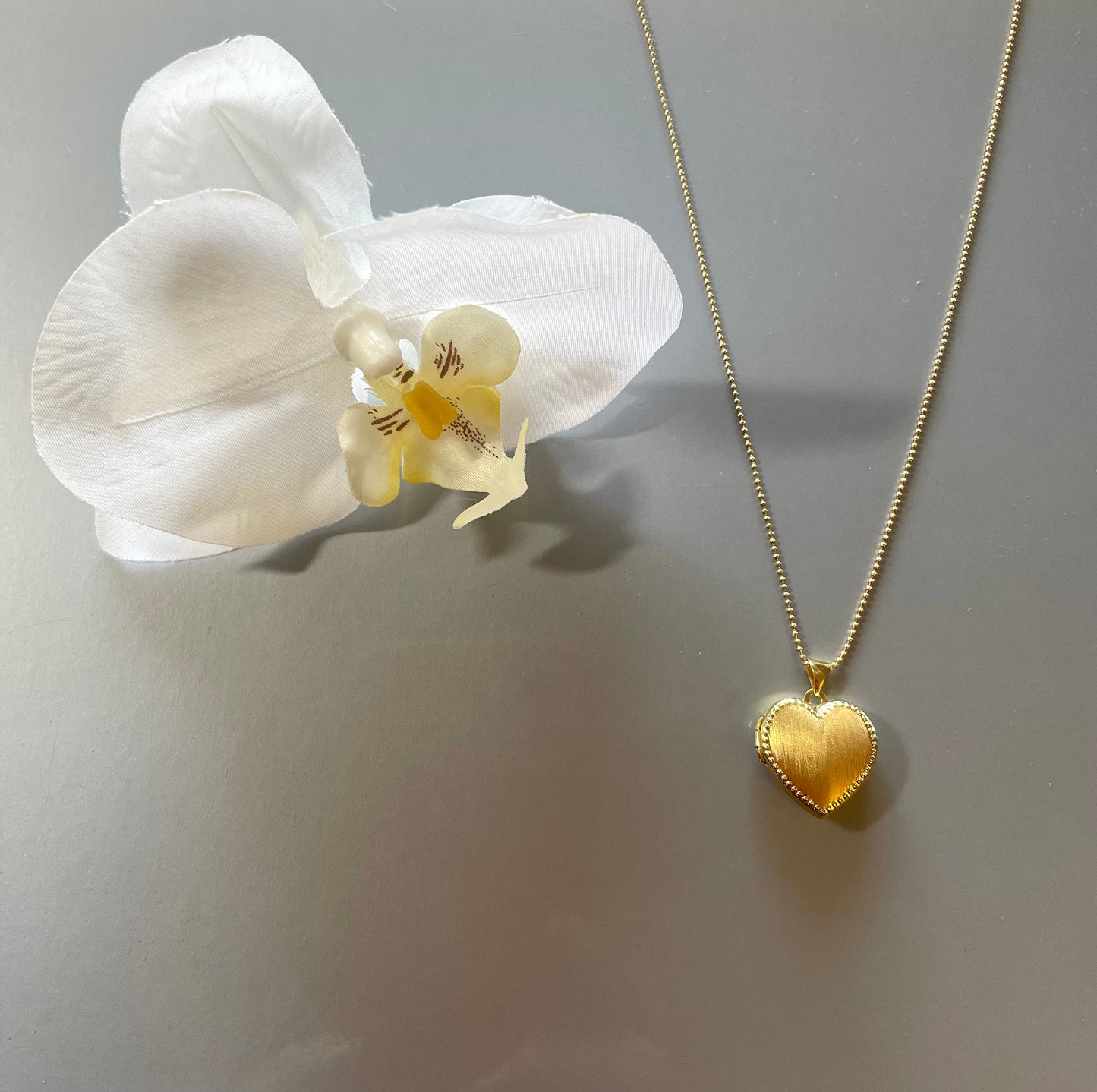 Heart locket 14k Yellow Gold Necklace