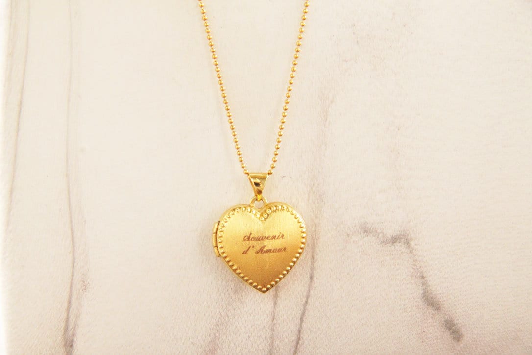 Memorial Heart necklace, 14k solid Gold heart necklace, memorial necklace, heart locket, Love gift, Memorial Locket, Memorial jewelry