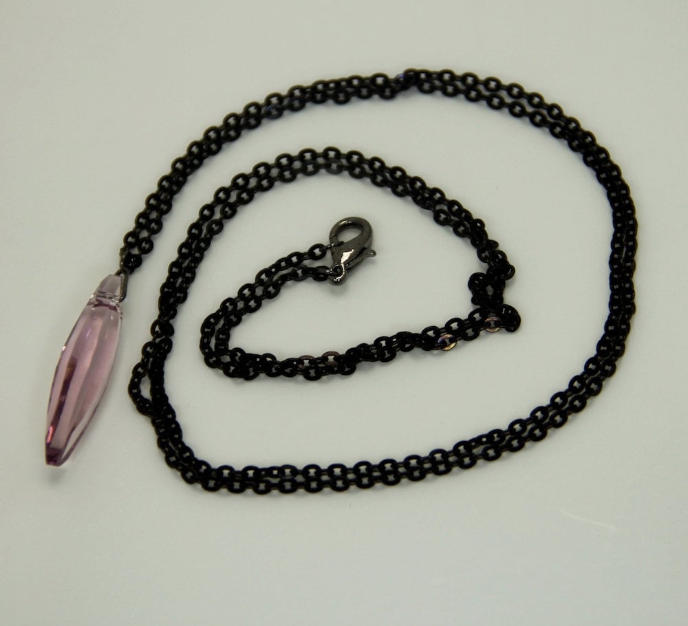 Citrine Crystal Long Necklace