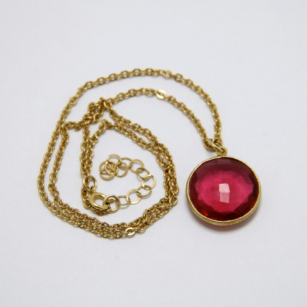 Red hydro Quartz Necklace