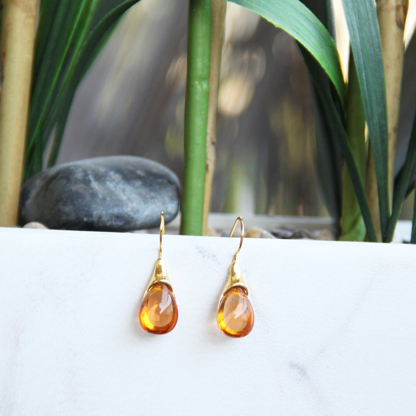 Citrine drop Earrings