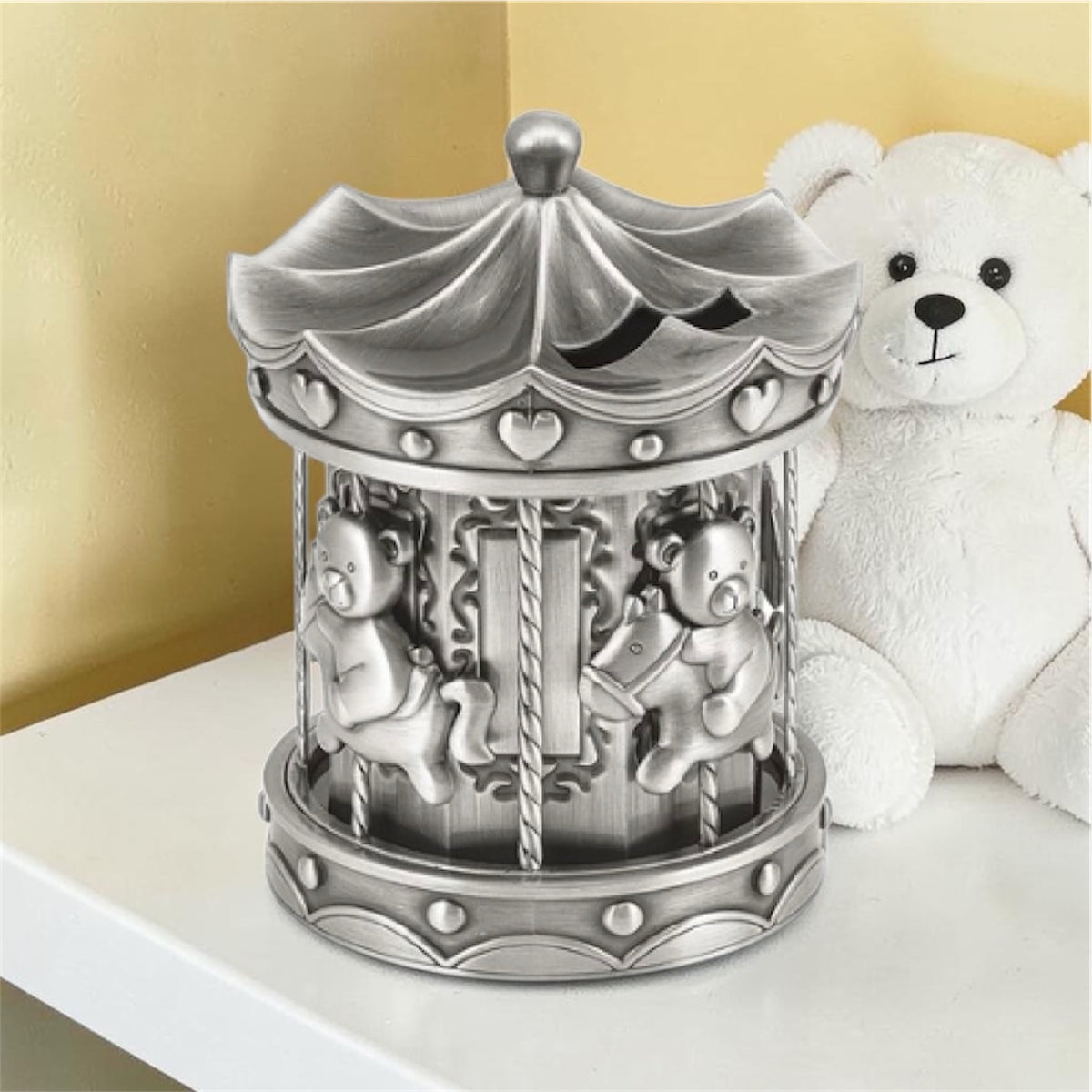 Deluxe Baby Carousel Coin Bank