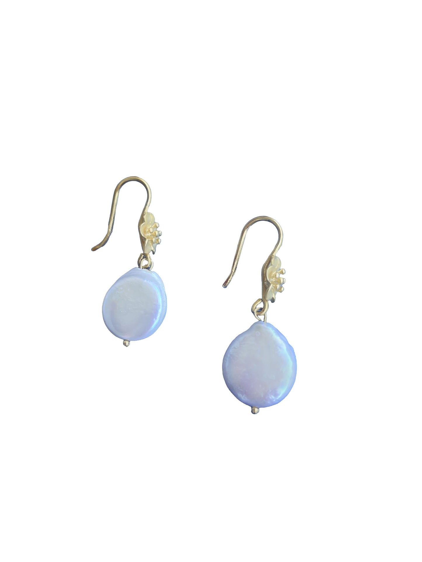 Mother of Pearl Flower Earrings