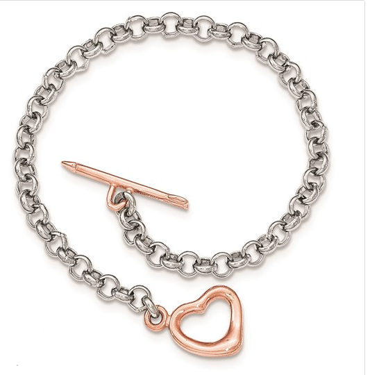 Sterling Silver Heart Bracelet