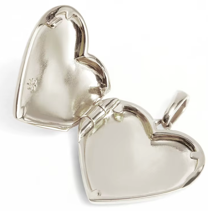 Silver Heart locket necklace