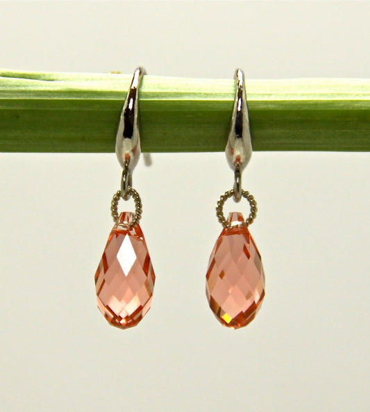 Morganite Swarovski Earrings
