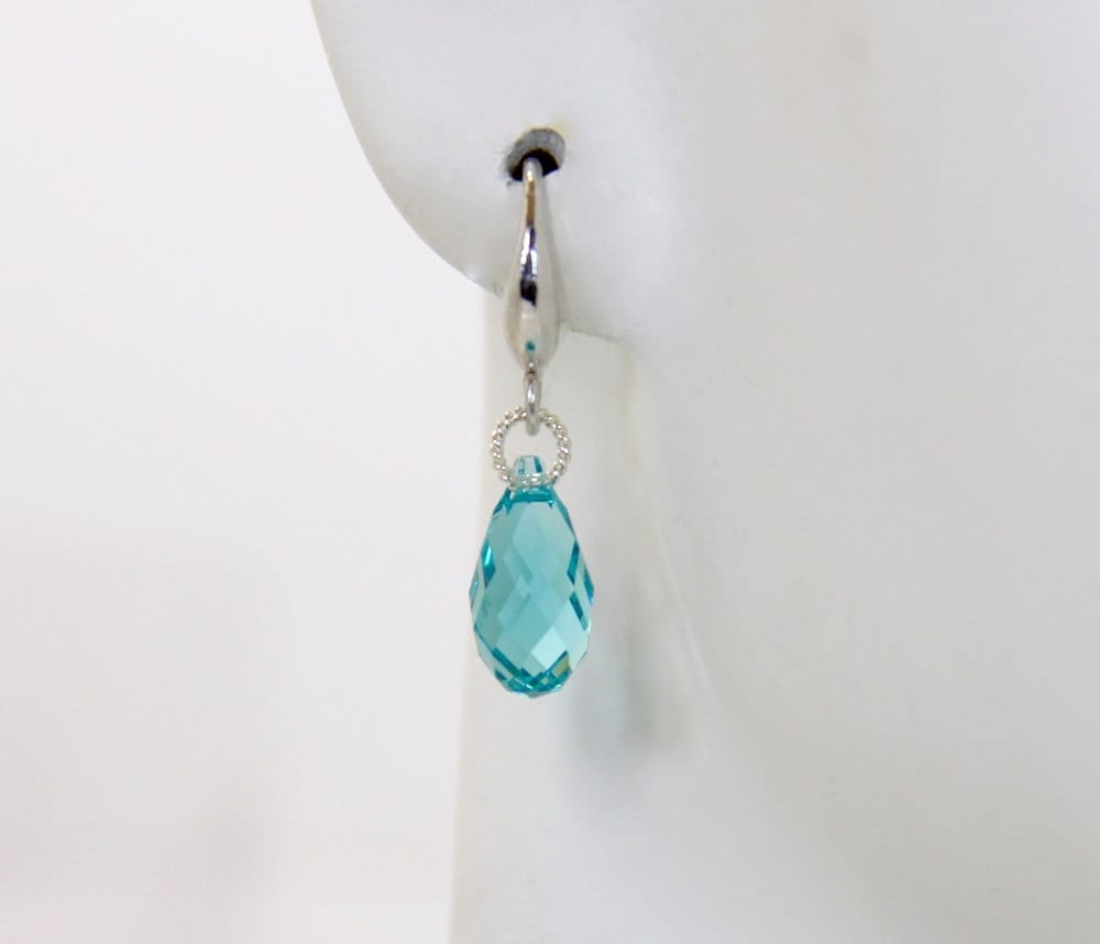 Blue Swarovski Earrings