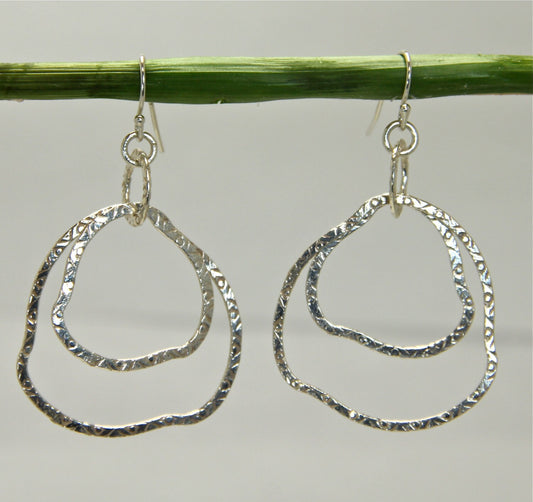 Silver hoops