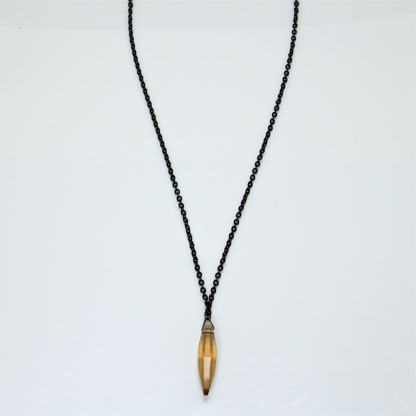 Citrine Crystal Long Necklace