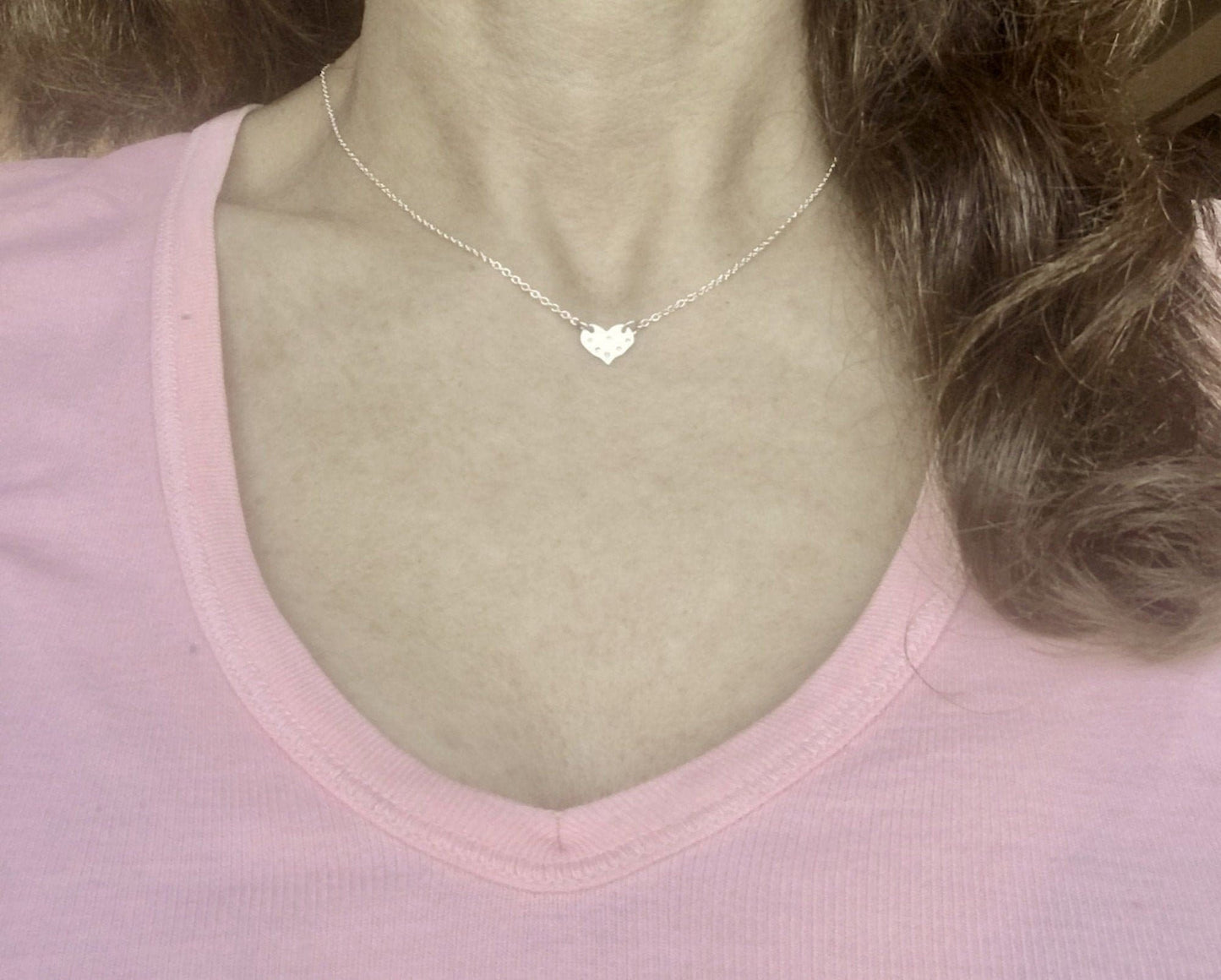 Heart mini necklace Silver