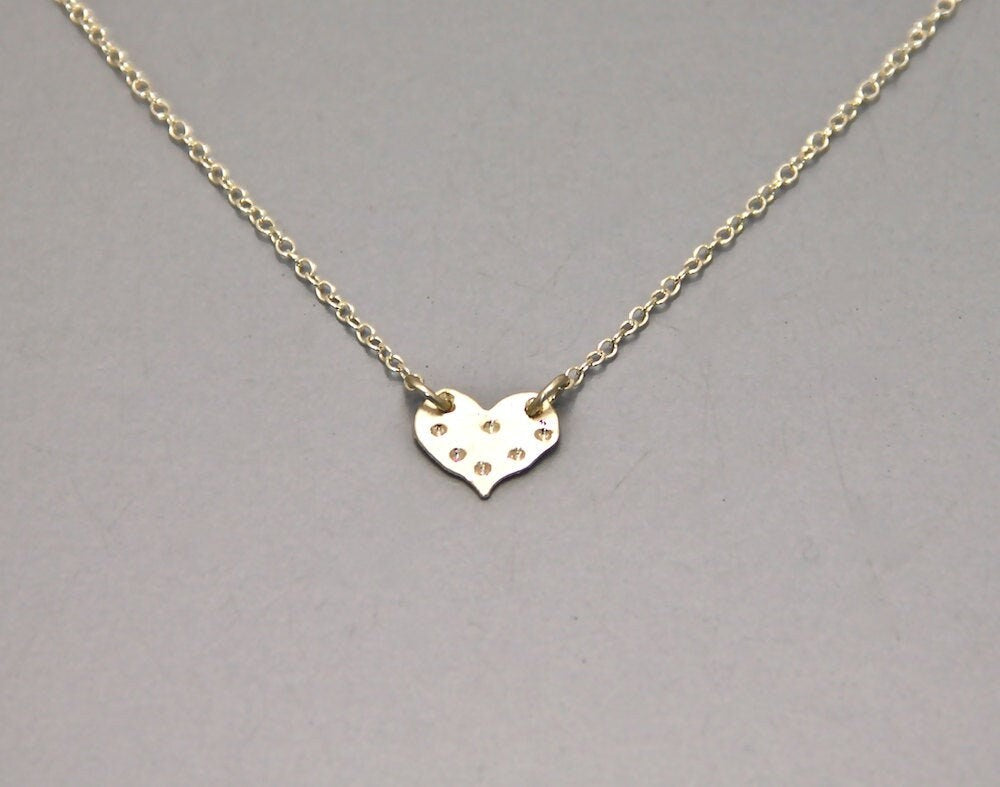 Heart mini necklace Silver