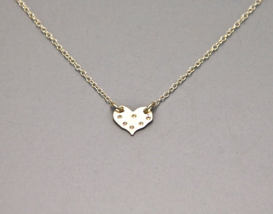 Heart mini necklace Silver