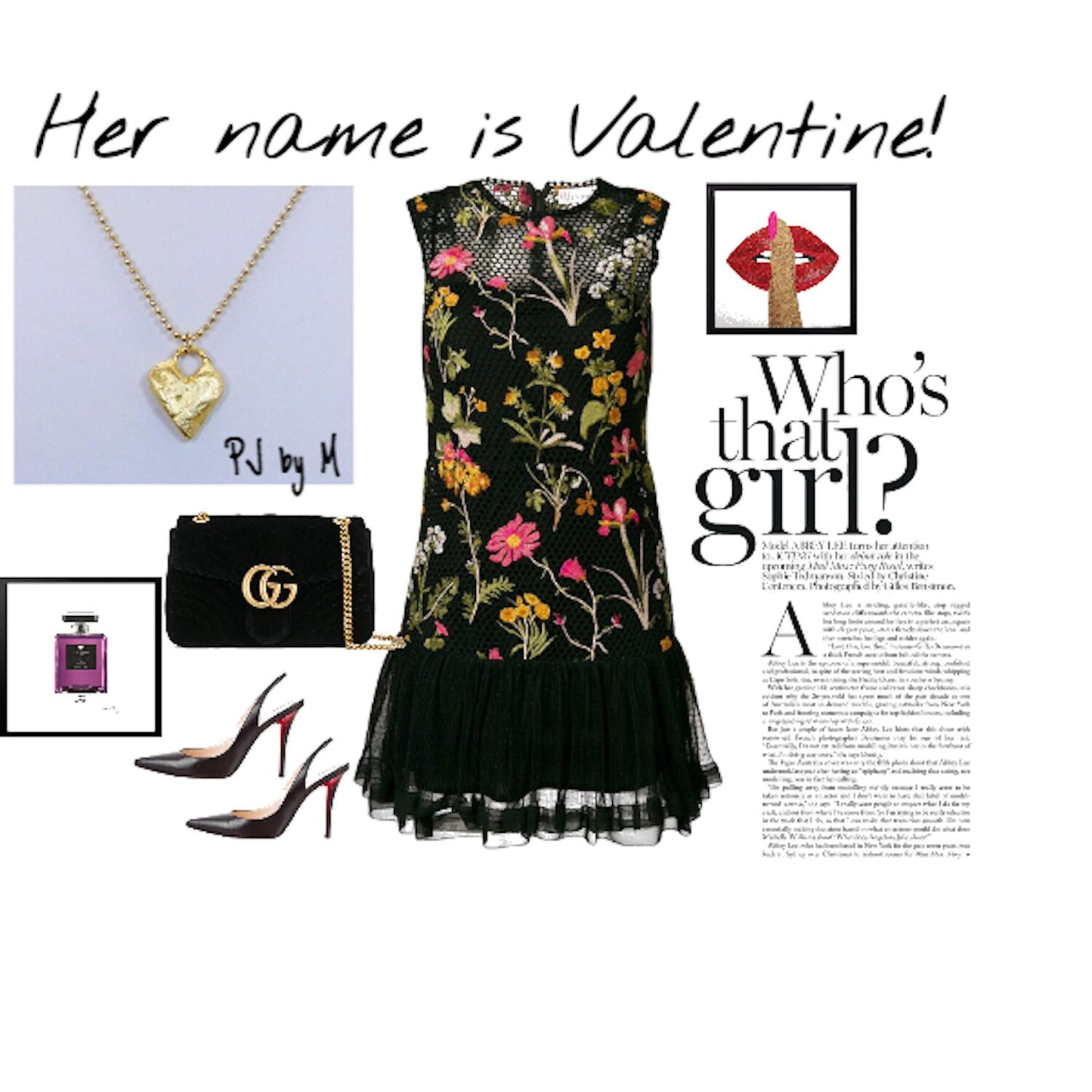 Gold heart necklace