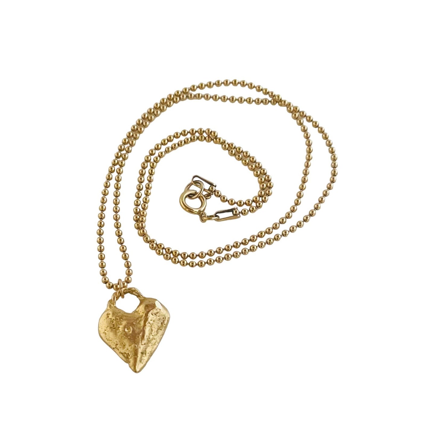 Gold heart necklace