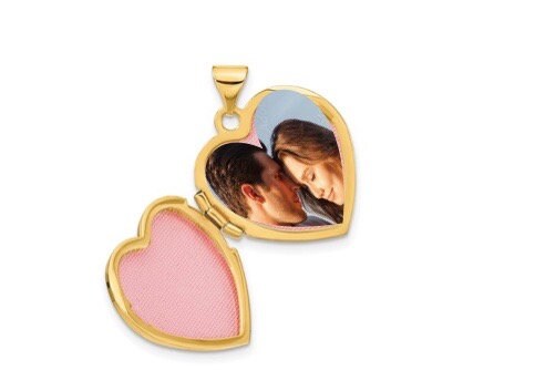 Heart locket 14k Yellow Gold Necklace