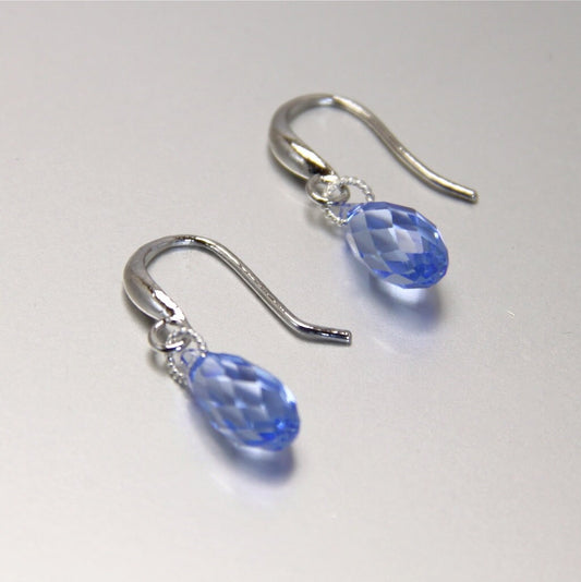 Blue Sapphire Swarovski crystal Earrings