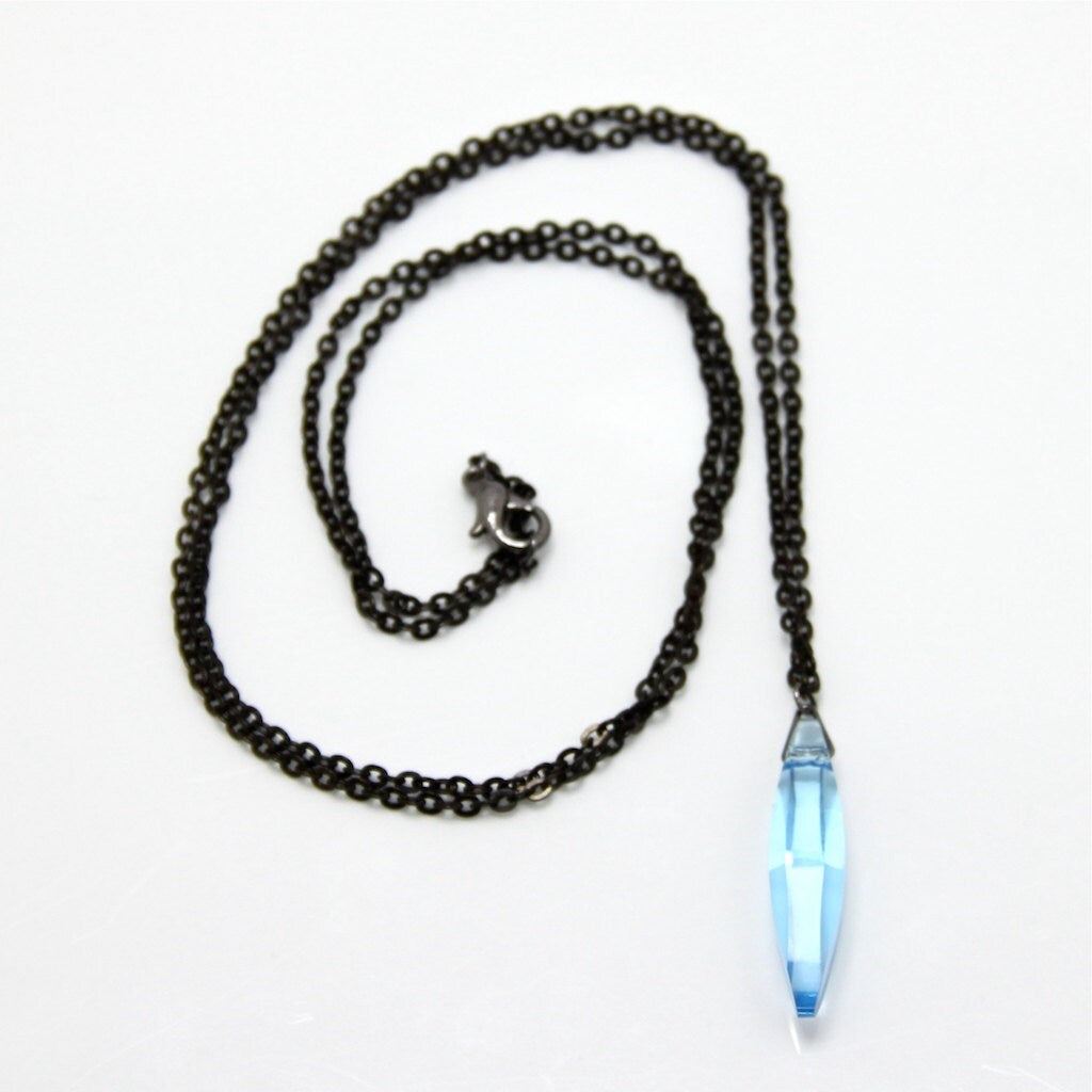 Blue Topaz Crystal necklace